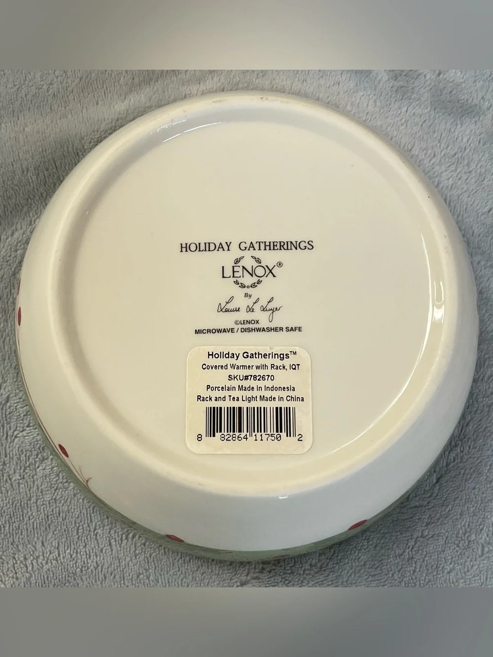 Lenox Holiday Gatherings 1qt Bowl w/Lid
